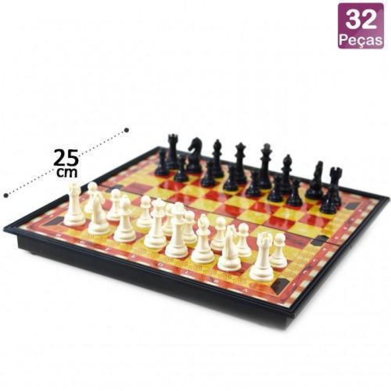 Jogo De Xadrez Magnético 32 Peças
