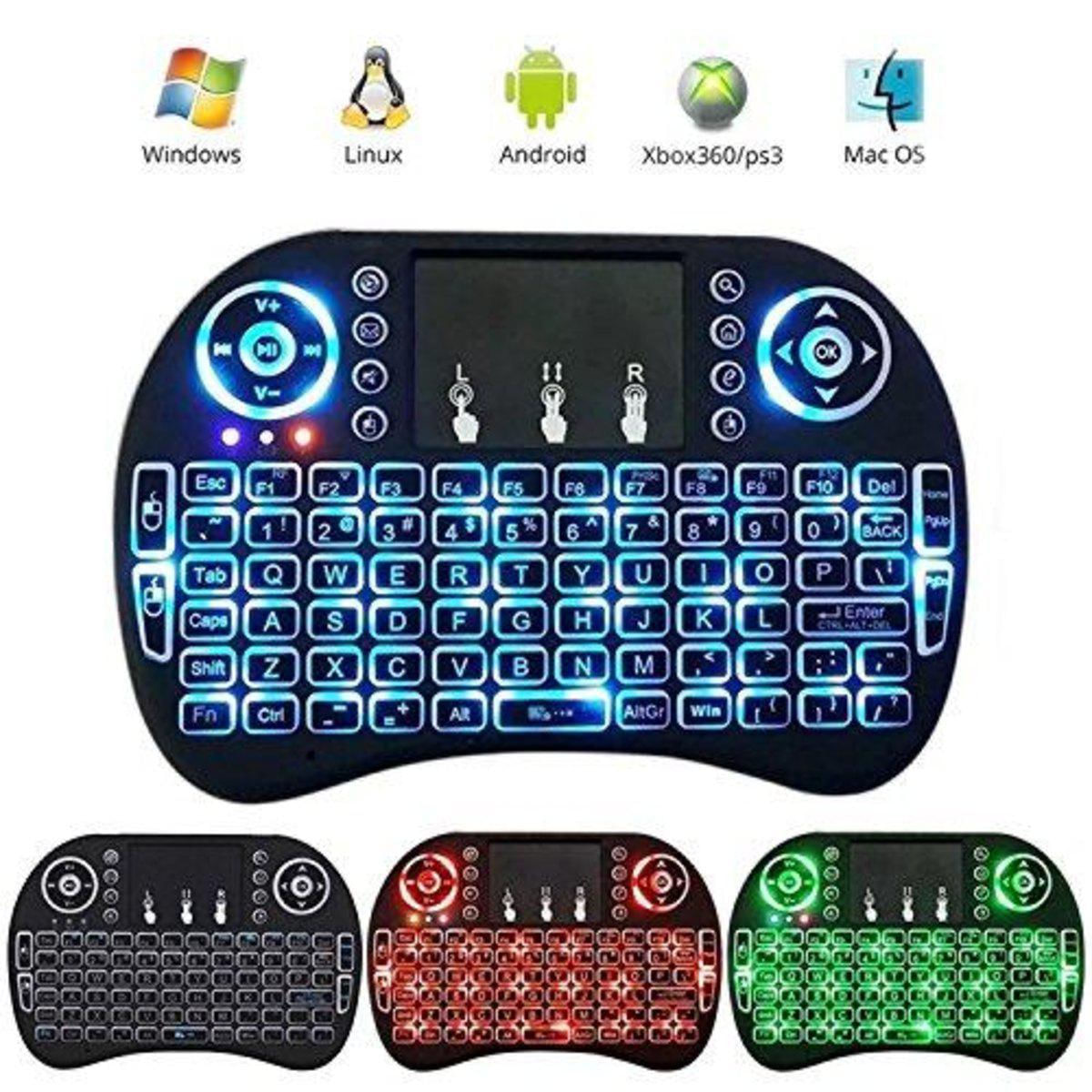 Mini Teclado Wireless Keyboard Mouse Smart Tv