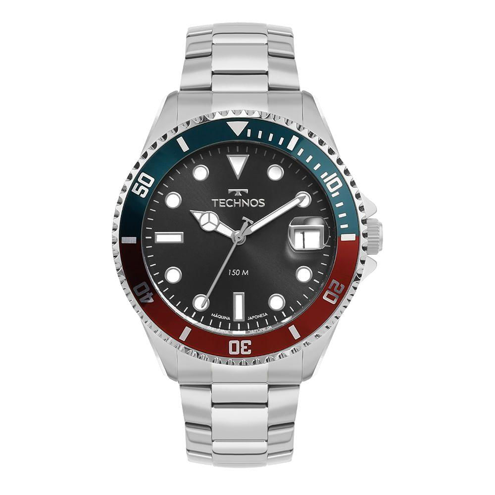Relógio Technos Masculino Acqua Prata - 2415dz/1p 2415dz/1p