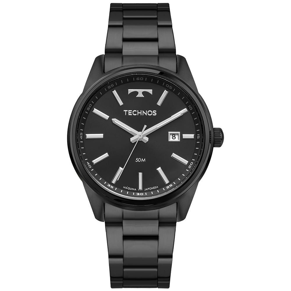 Relógio Technos Masculino Steel Preto - 2115tyc/1p 2115tyc/1p