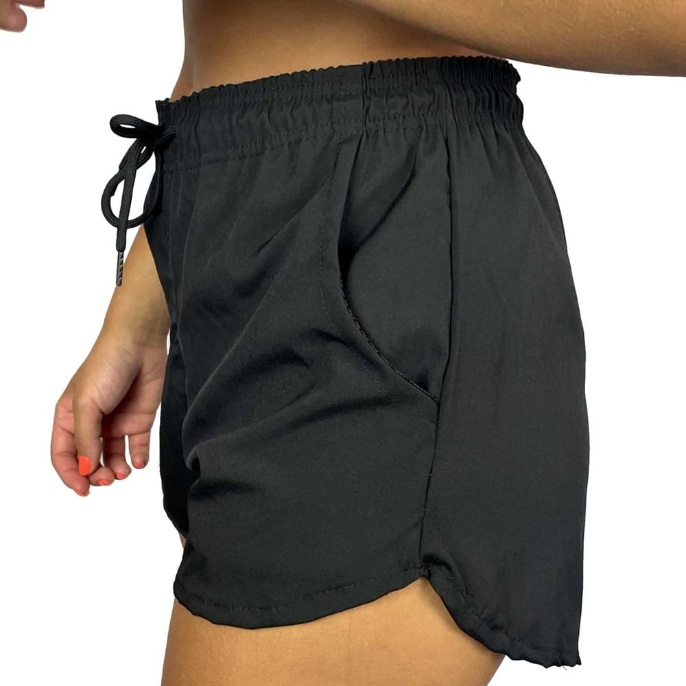 Shorts Feminino Elastano Premium Preto WSS Diamond Colors P / Preto