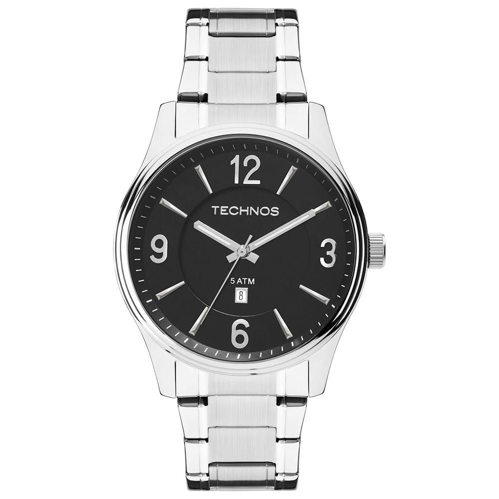 Relógio Technos Masculino Steel Prata - 2015bzbs/1p 2015bzbs/1p