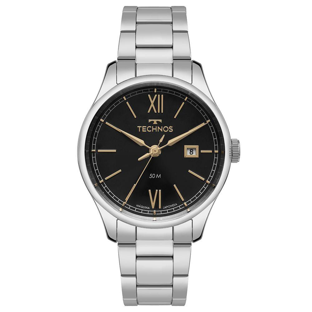 Relógio Technos Masculino Executive Prata - 2115tyx/1p 2115tyx/1p