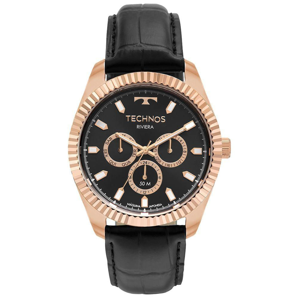 Relógio Technos Masculino Riviera Rosé - 6p79ce/0p 6p79ce/0p