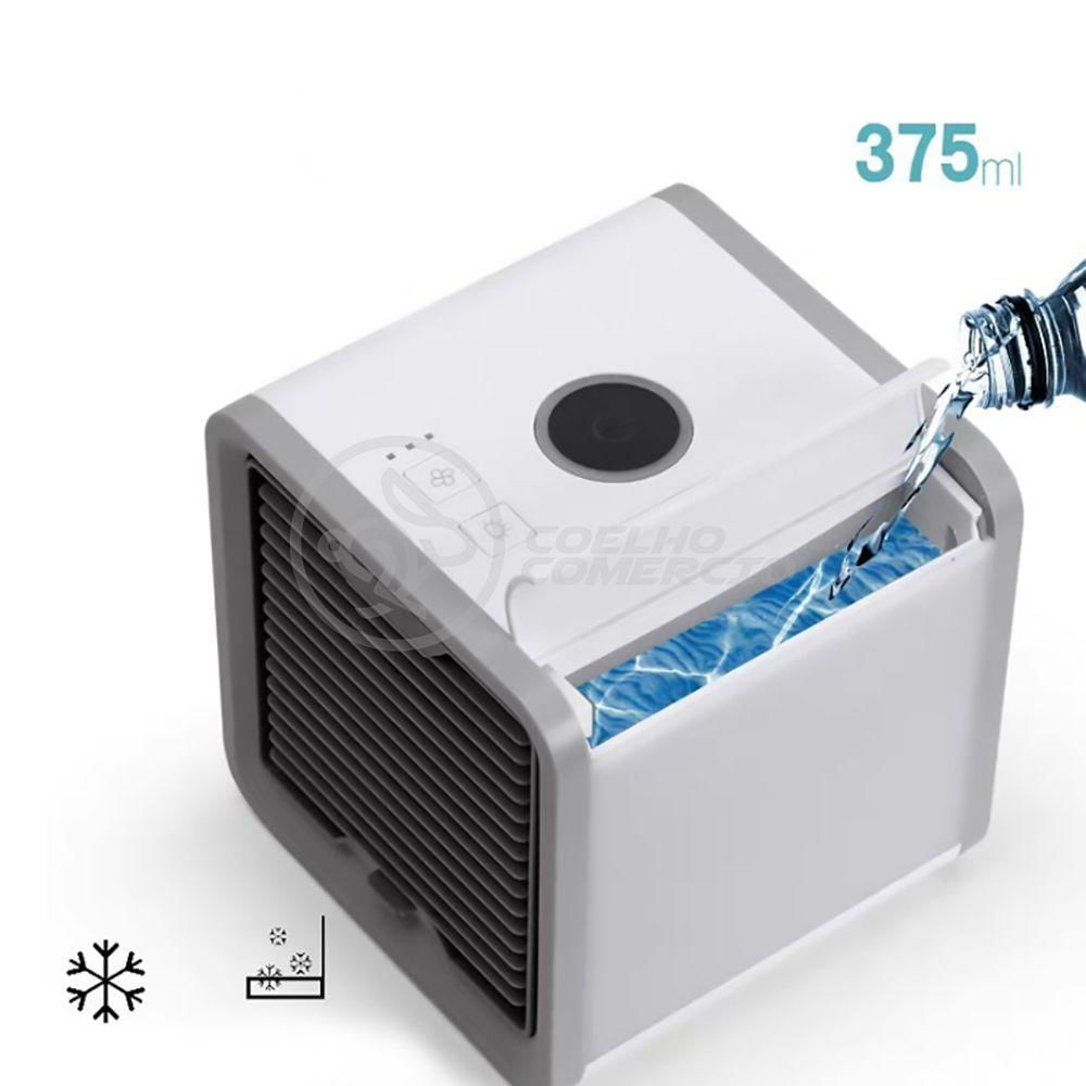 Ar Condicionado Portátil Arctic Air Cooler Umidificador Climatizador Luz Led 7 Cores Rgb
