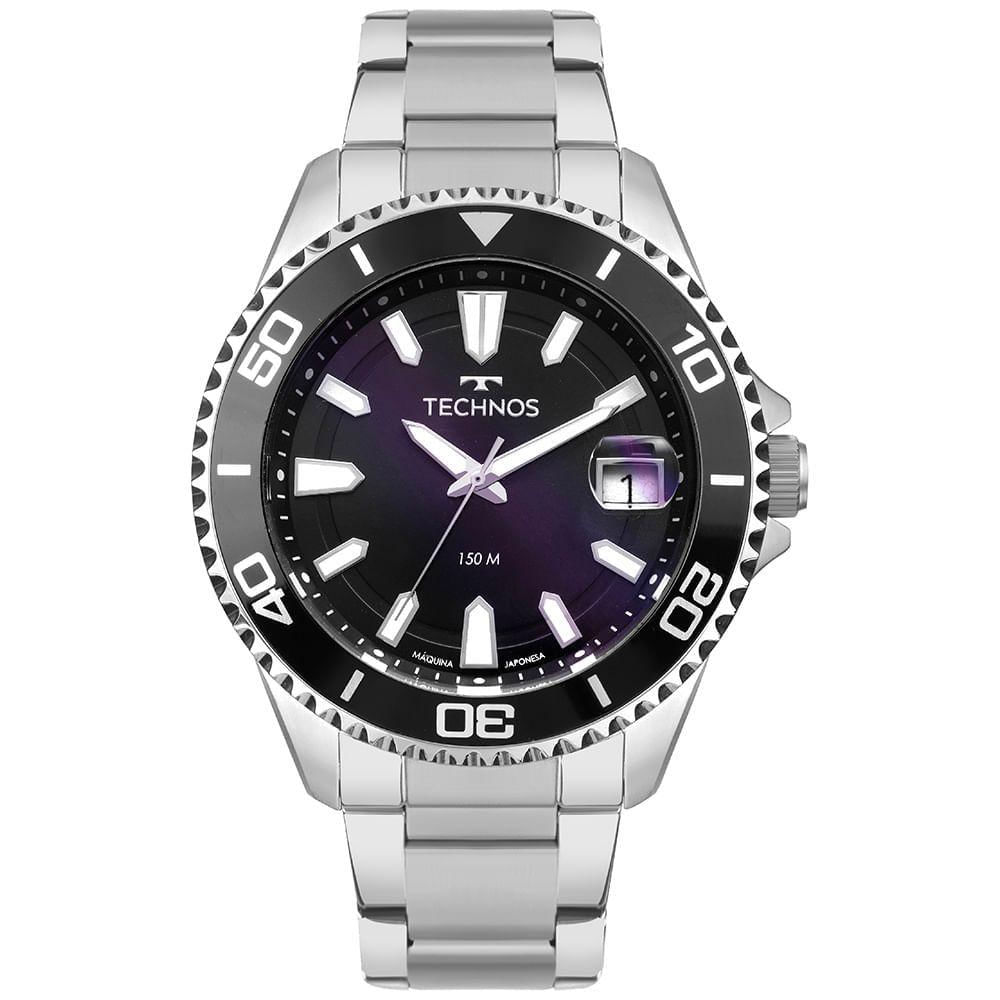 Relógio Technos Masculino Acqua Prata - 2415eh/1p