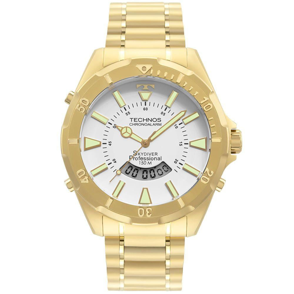 Relógio Technos Masculino Skydiver Dourado - Wt205fl/4b Wt205fl/4b