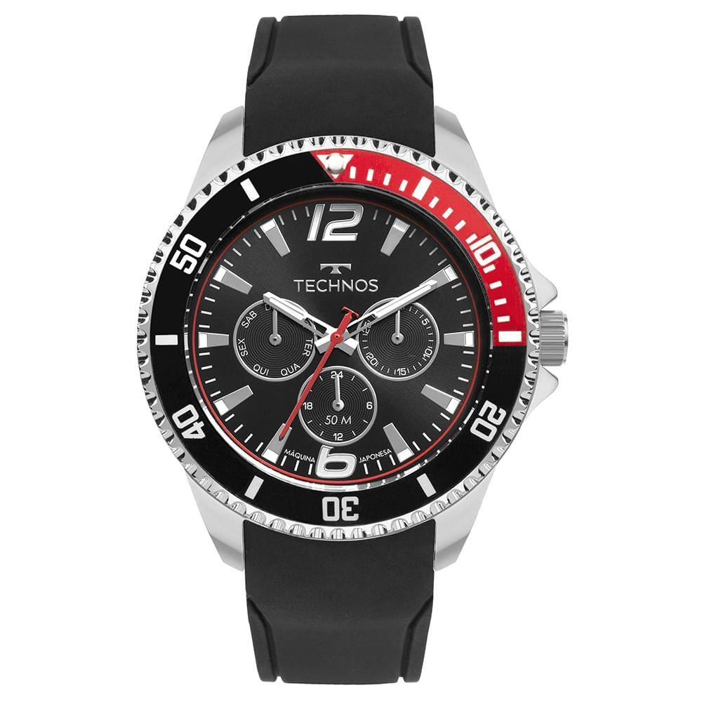 Relógio Technos Masculino Racer Prata - 6p29amh/2p 6p29amh/2p