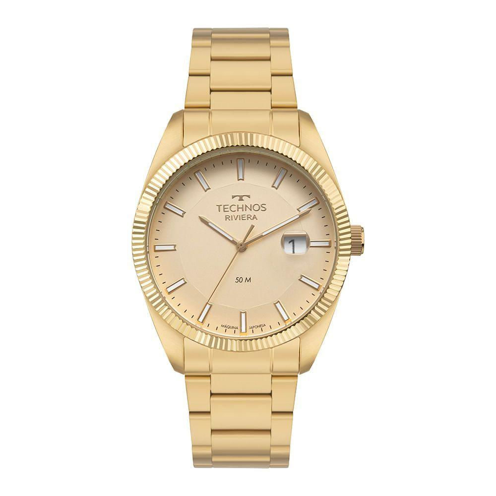 Relógio Technos Masculino Riviera Dourado - 2317ag/1x 2317ag/1x