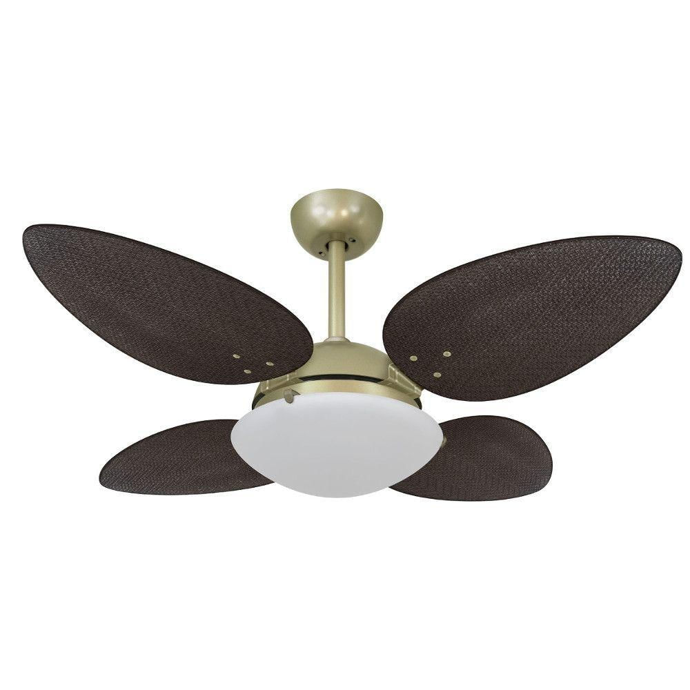 Ventilador De Teto Volare Petalo Palmae Marrom 220V