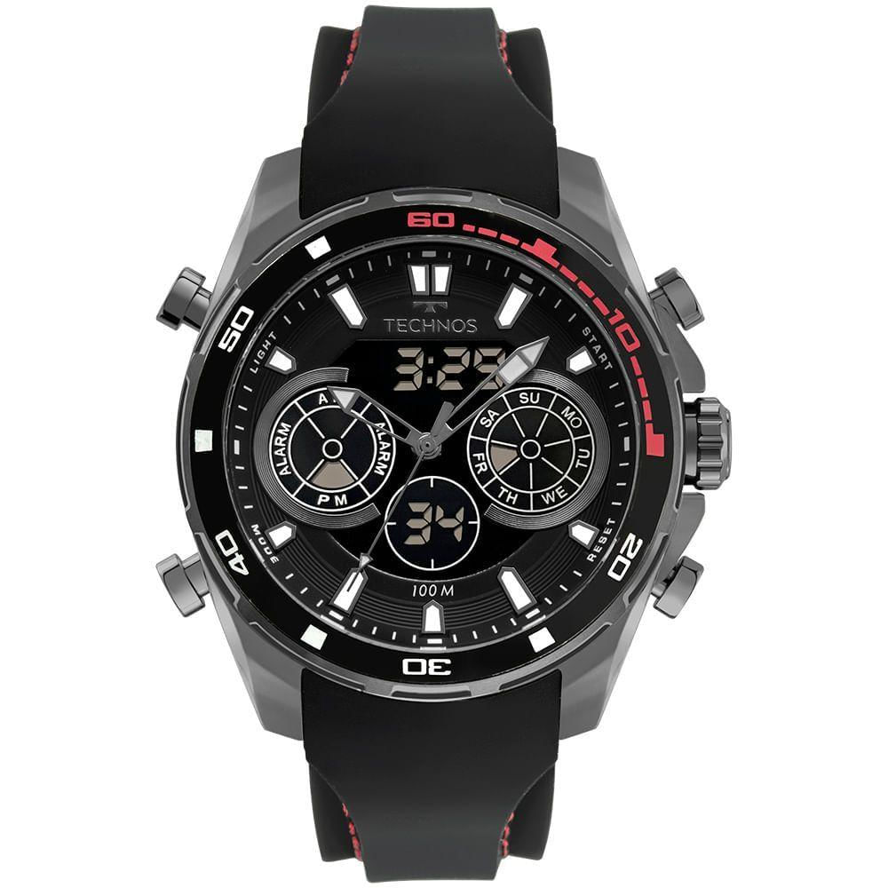 Relógio Technos Masculino Ts Digitech Preto - Bj3530ab/2p Bj3530ab/2p