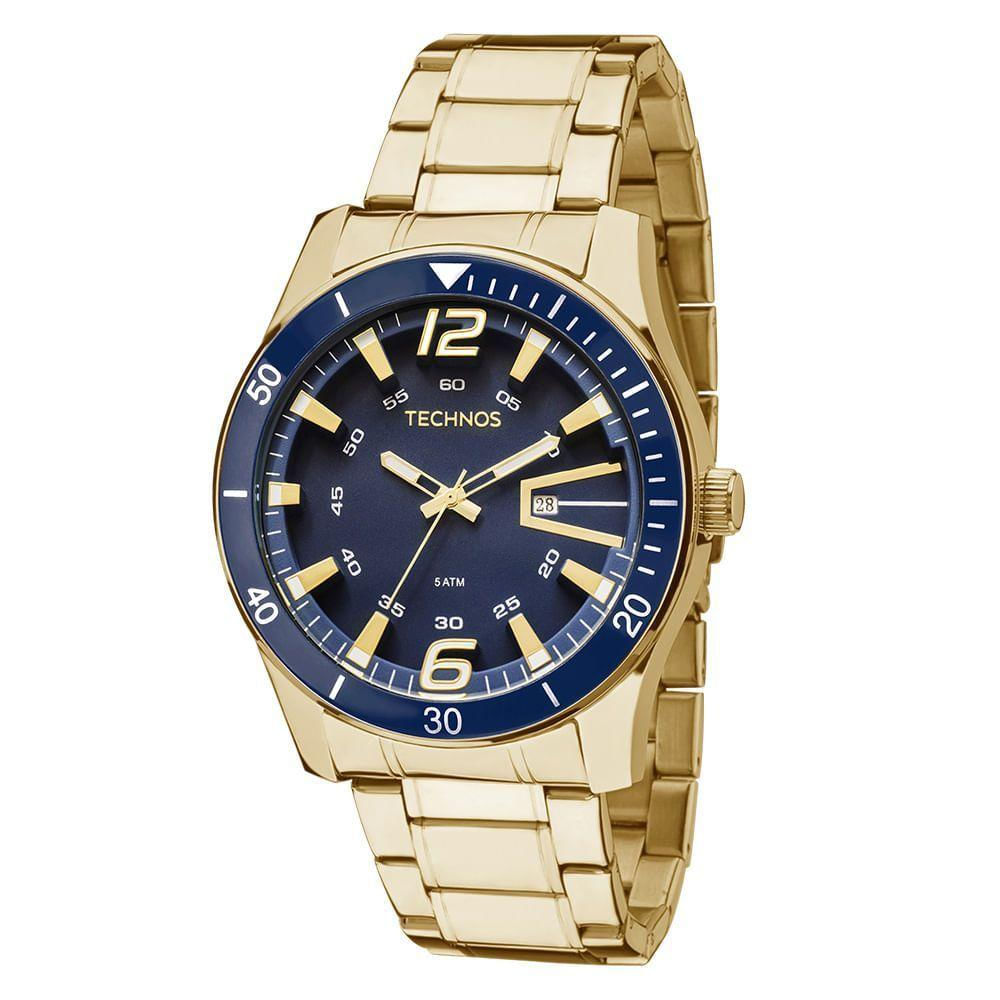 Relógio Technos Masculino Racer Dourado - 2115lajs/4a 2115lajs/4a