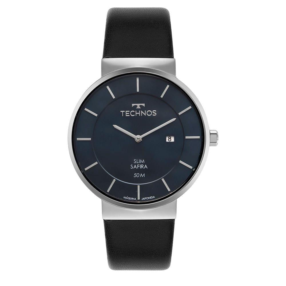 Relógio Technos Masculino Slim Prata - Gm15ar/0a Gm15ar/0a