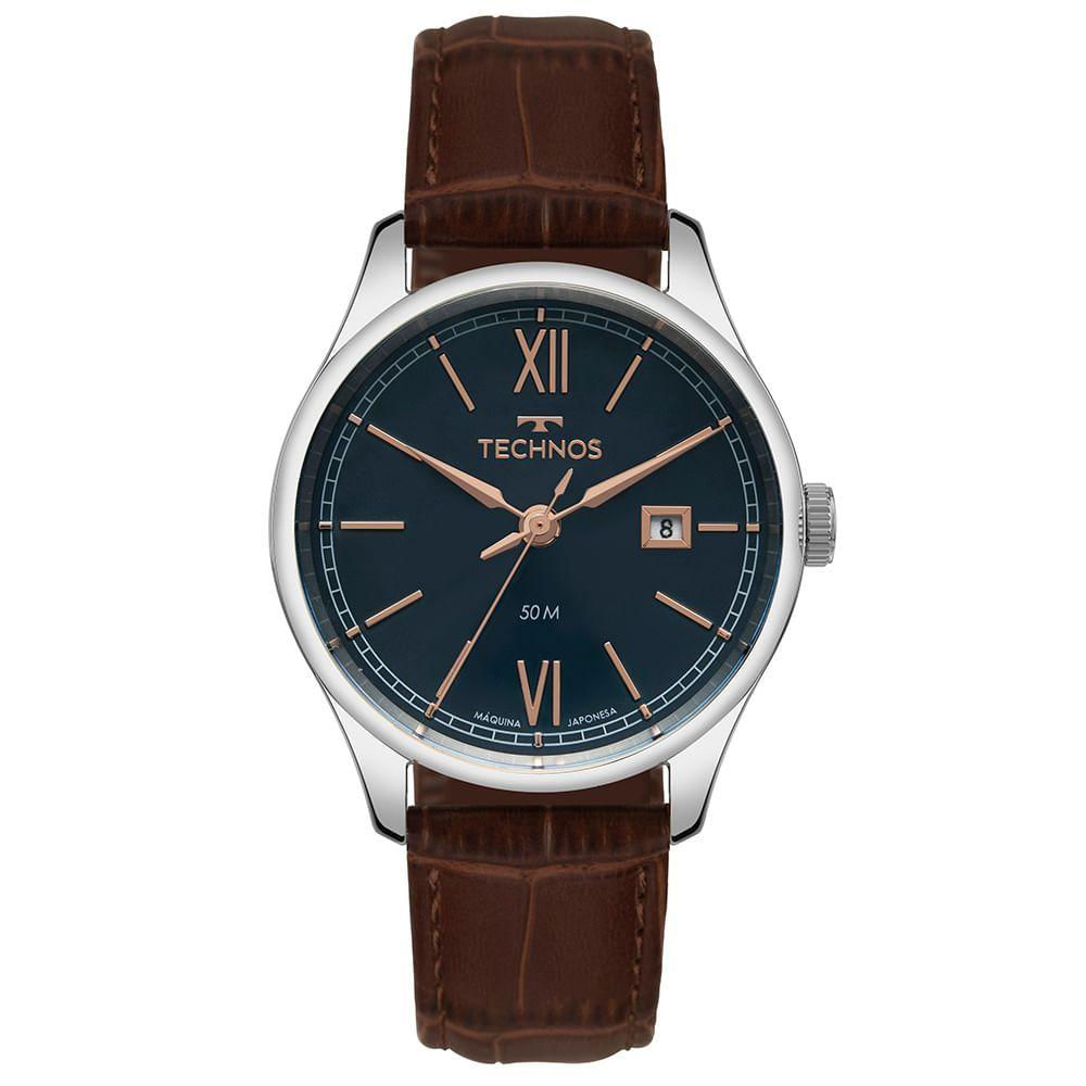 Relógio Technos Masculino Executive Prata - 2115tyz/0a 2115tyz/0a