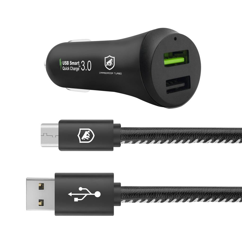 Kit Carregador com Cabo Dual Shock - 1,2m -  Type C / Tipo C/ Usb C - Original - Gshield