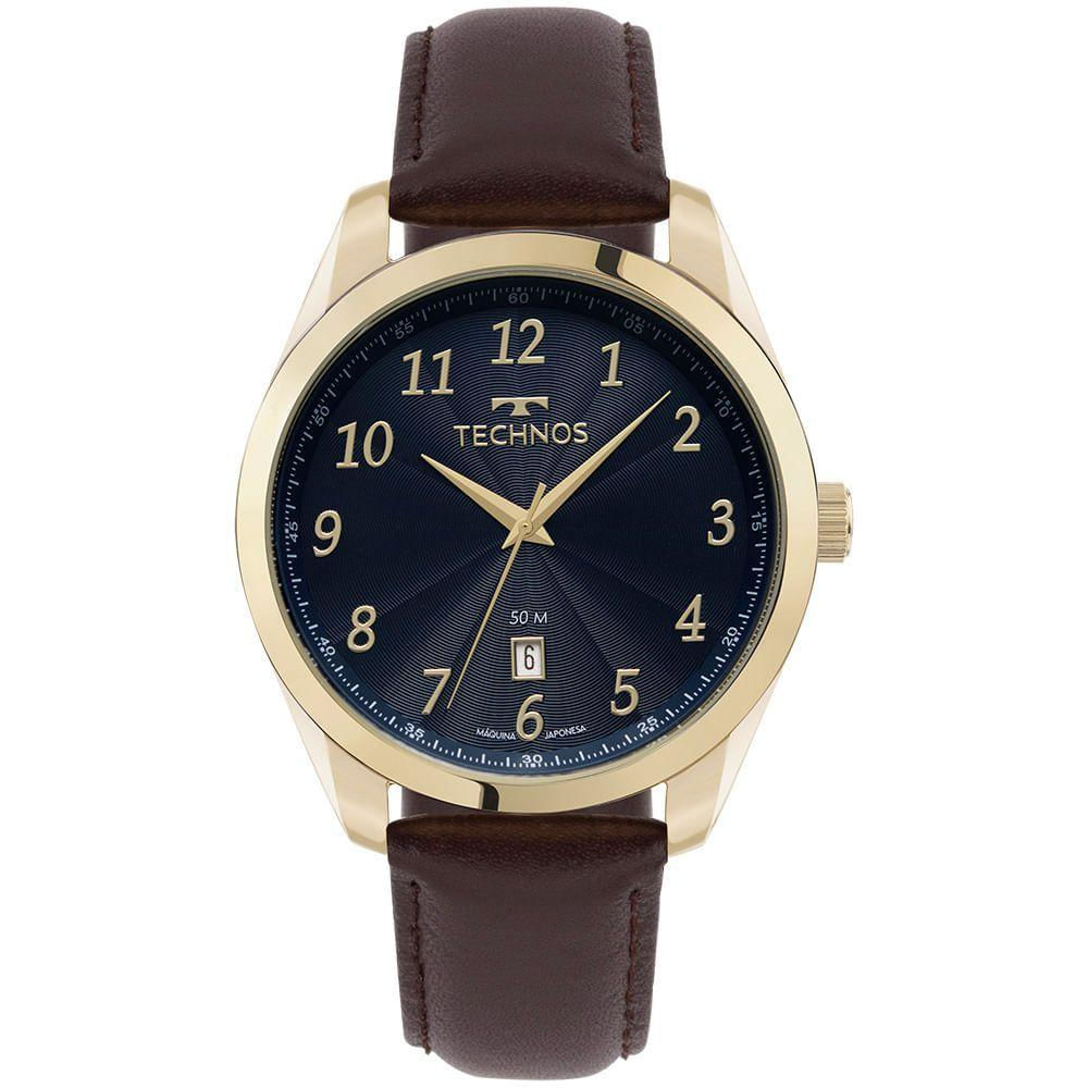 Relógio Technos Masculino Steel Dourado - 2315lao/0a 2315lao/0a