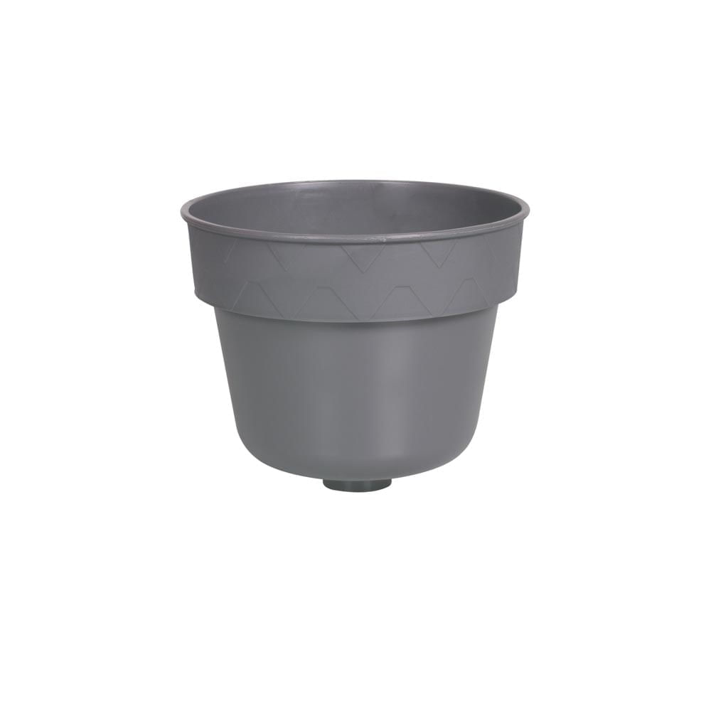 Vaso 2 em 1 17cm Cinza