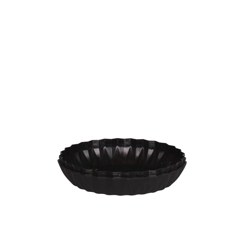 Vaso Cachepot Wave 25cm Preto