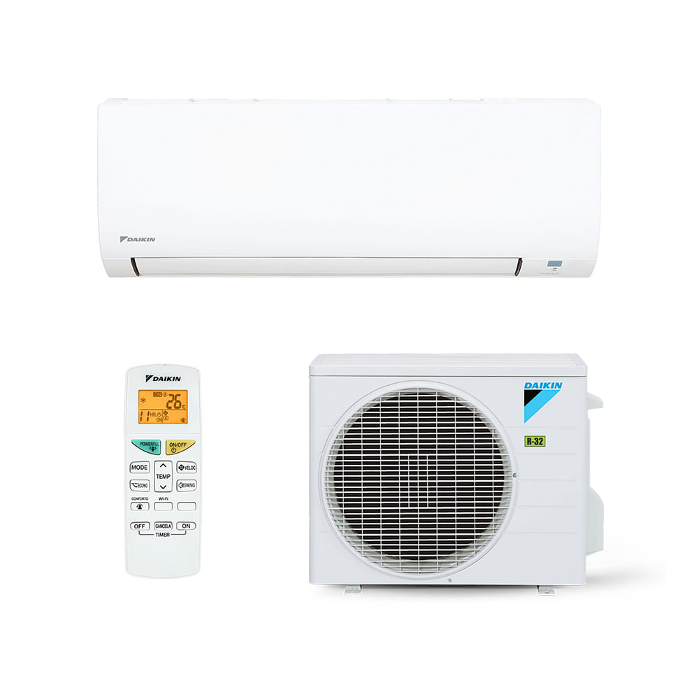 Ar Condicionado Split Hi Wall - Inverter R-32 - Full - Daikin - 12.000 BTUs - Frio - 220V Monofásico