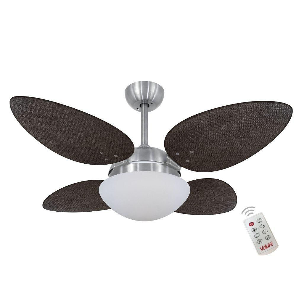 Ventilador Premium Tabaco 127V E Controle Remoto