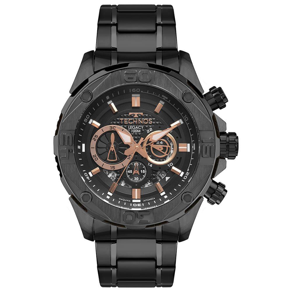 Relógio Technos Masculino Legacy Grafite - Js25bca/1p Js25bca/1p