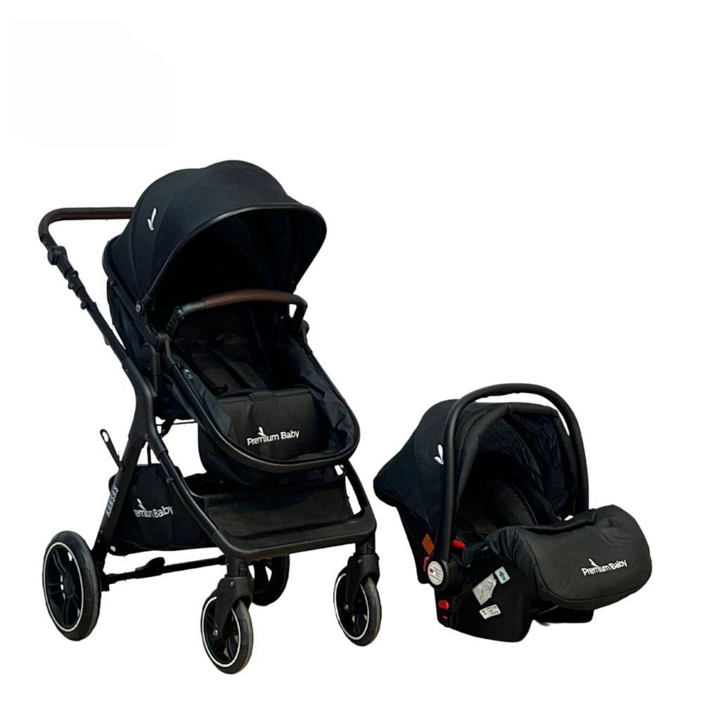 Carrinho De Bebê Travel System Premium Baby Kansas Preto