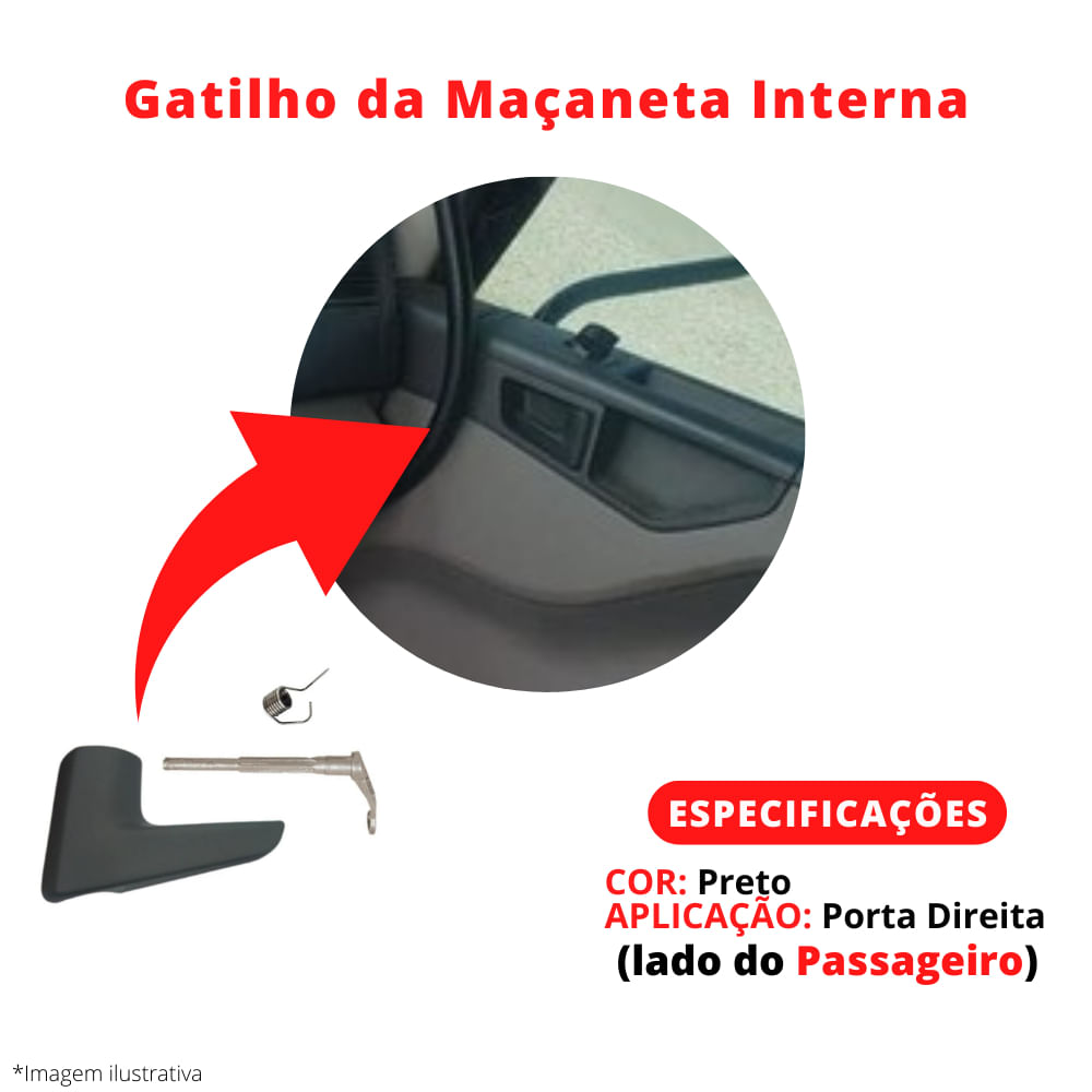 Gatilho Da Maçaneta Interna Com Mola Direito Constellation