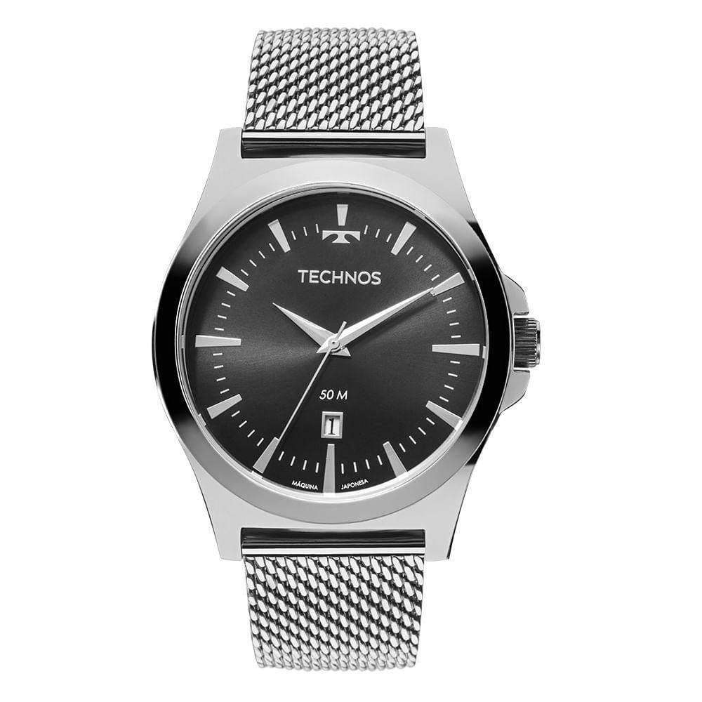 Relógio Technos Masculino Steel Prata - 2115lals/0p 2115lals/0p