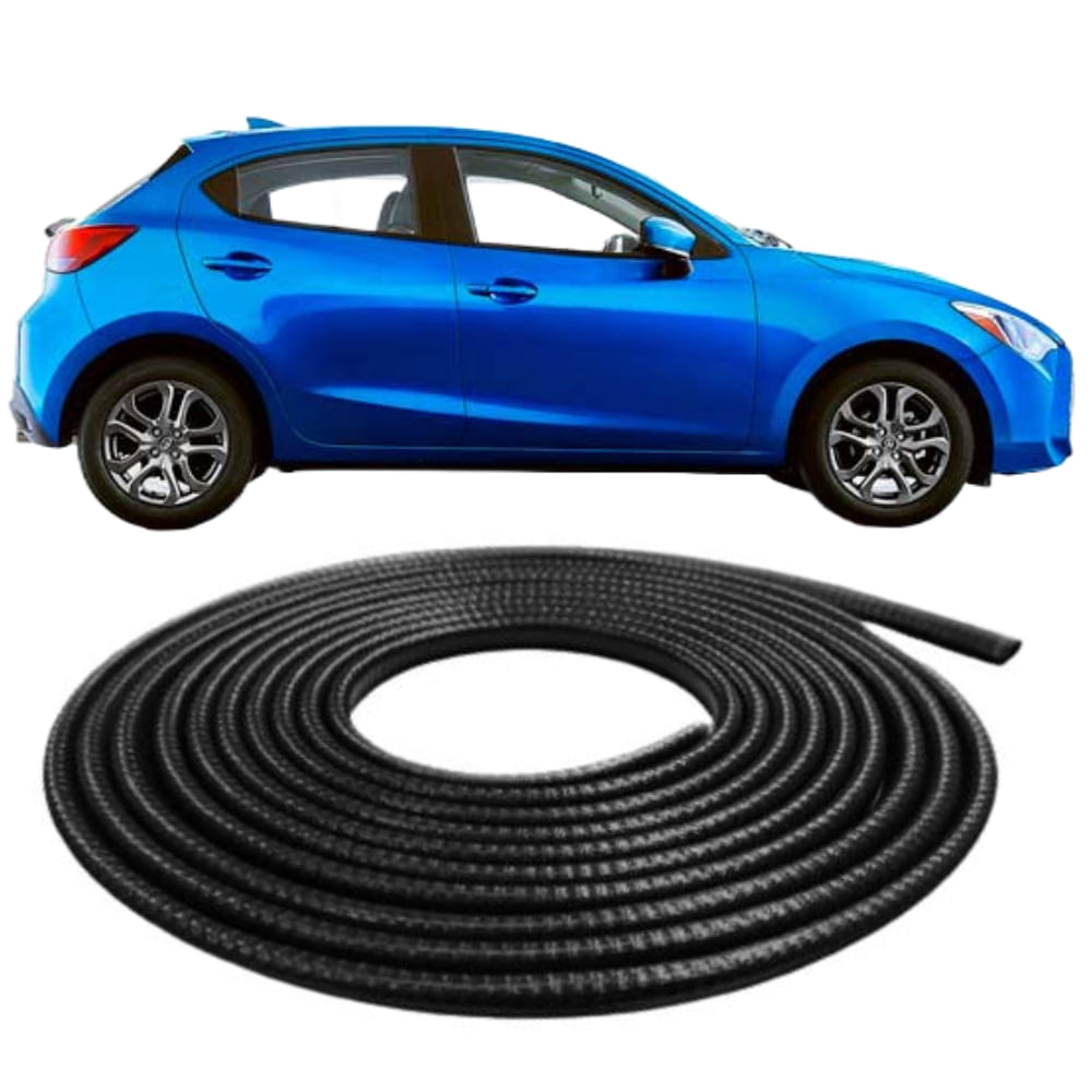 Protetor Borracha De Portas Automotivo Universal 5 m Preta
