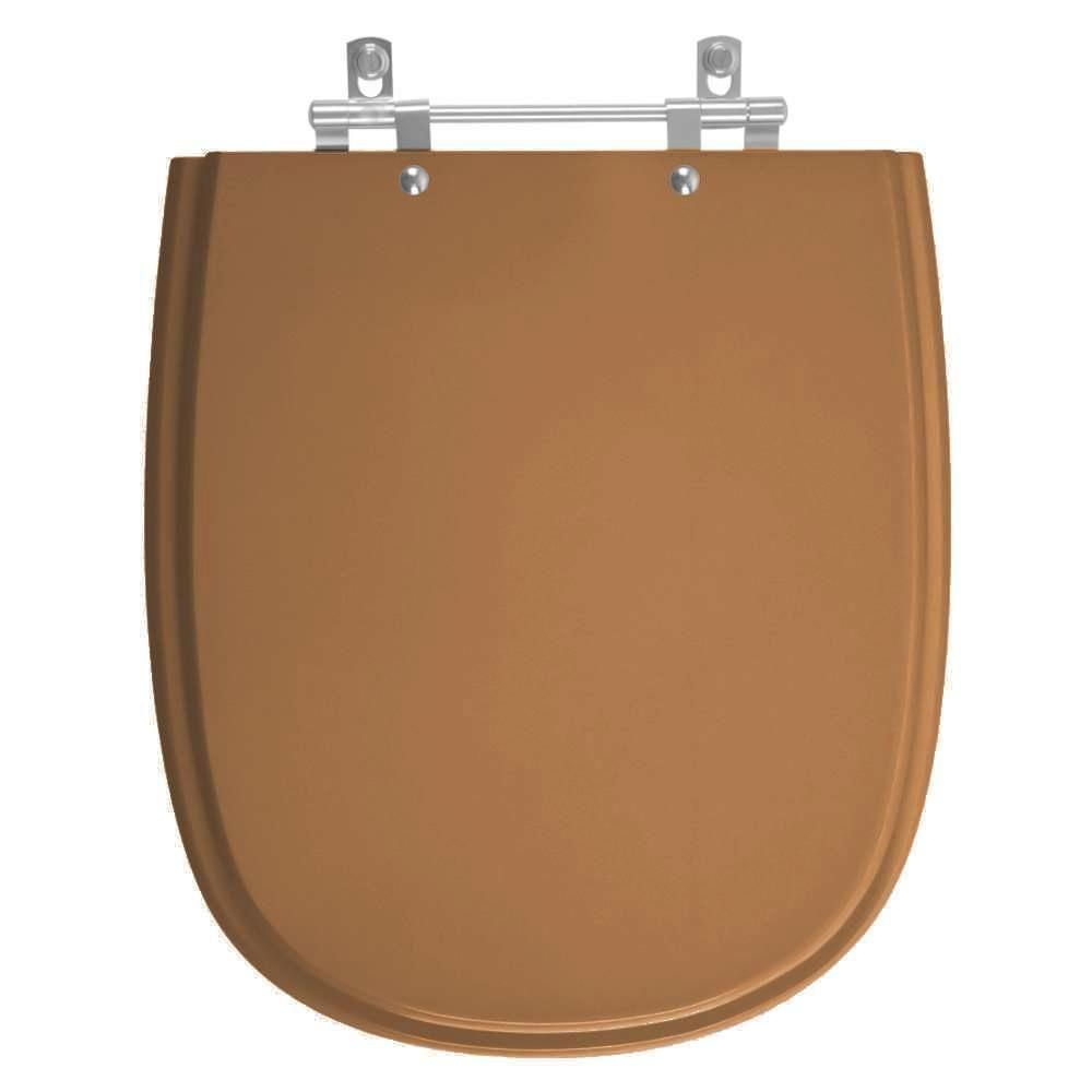 Tampa De Privada Em Mdf Donna Ocre Para Louça Santamarina
