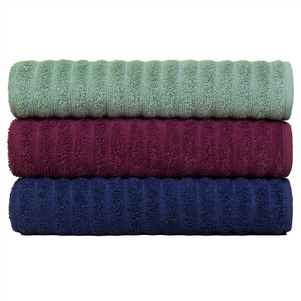 Kit Com 3 Toalhas Banhão Fio Penteado Extra Macia - Soft