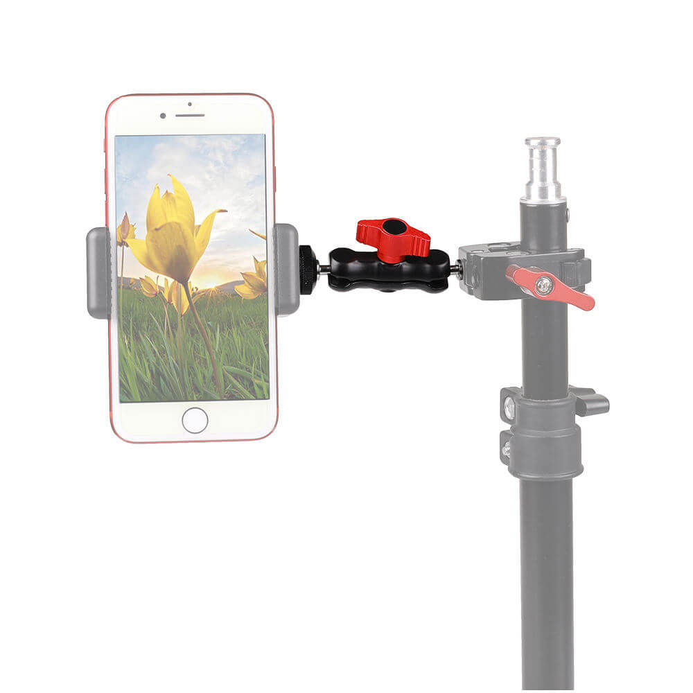Adaptador Braço Mágico Articulável com Encaixe 1/4 Polegadas