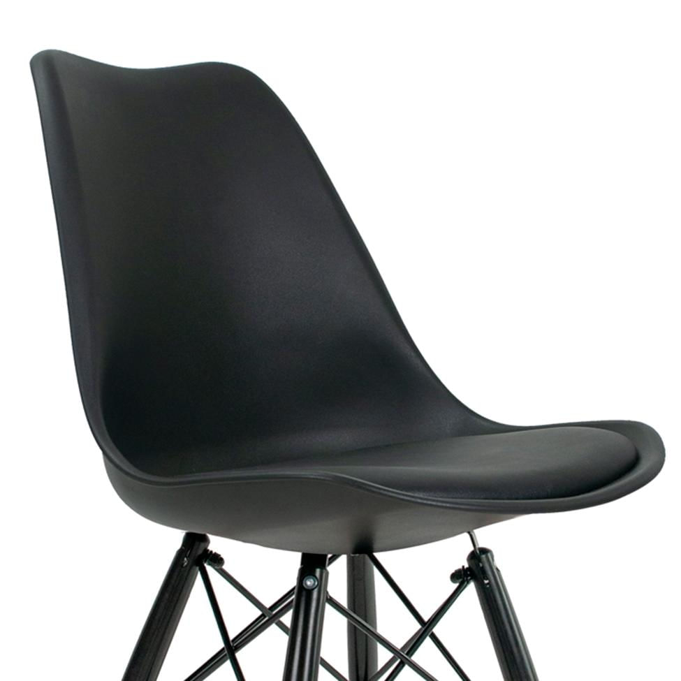 Conjunto com 2 Cadeiras Saar Preto