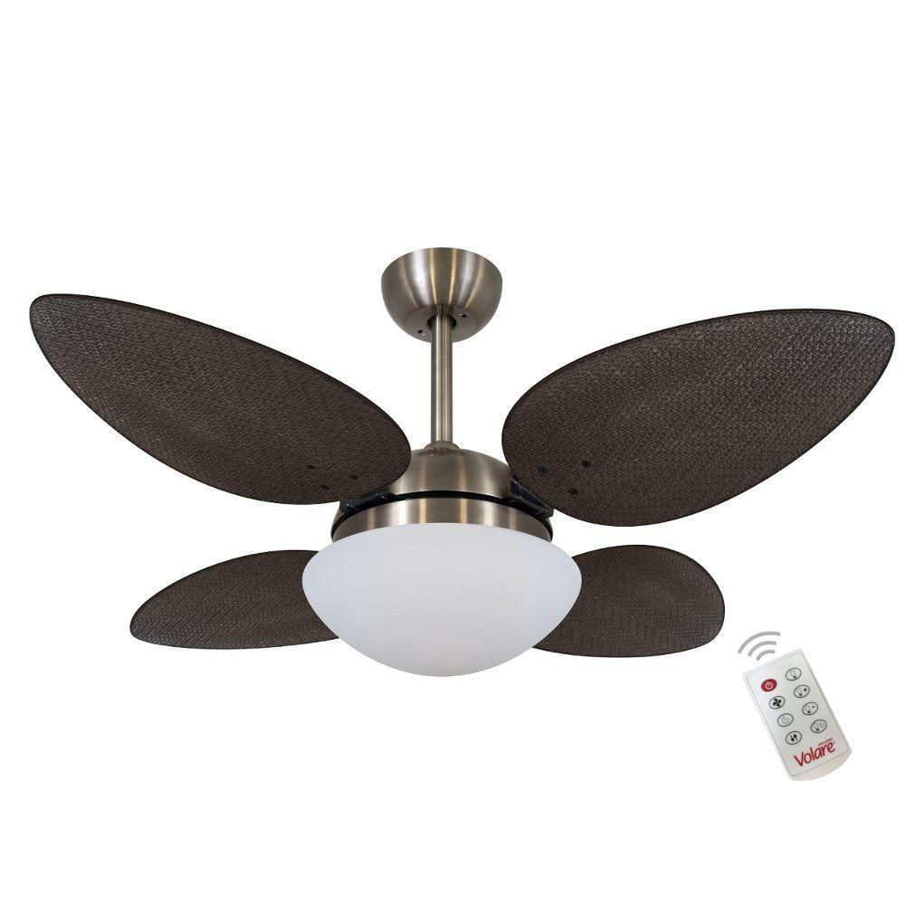 Ventilador Volare P Palmae Tabaco 127V E Controle Remoto