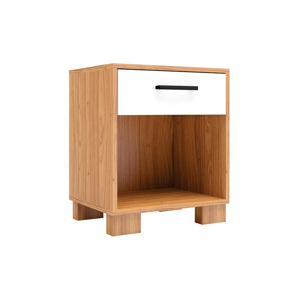 Mesa de Cabeceira Versalhes 1 GV Freijó e Off White