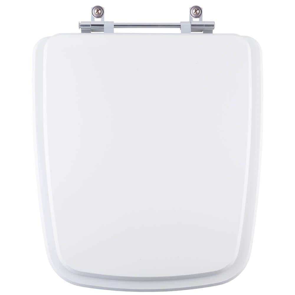 Tampa De Vaso Poliéster Clean Branco Para Bacia Deca