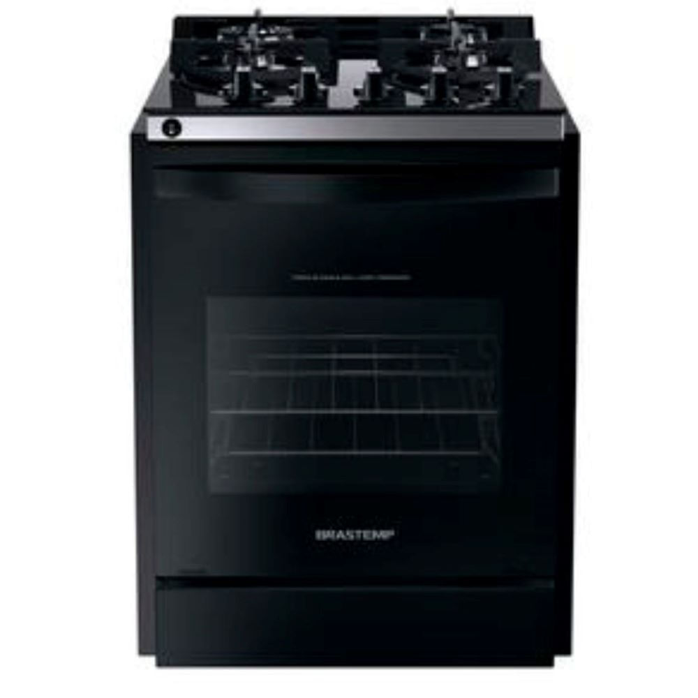 Fogão de Embutir Brastemp 4Q BYO4XAE Preto Bivolt BYO4XAEUNA