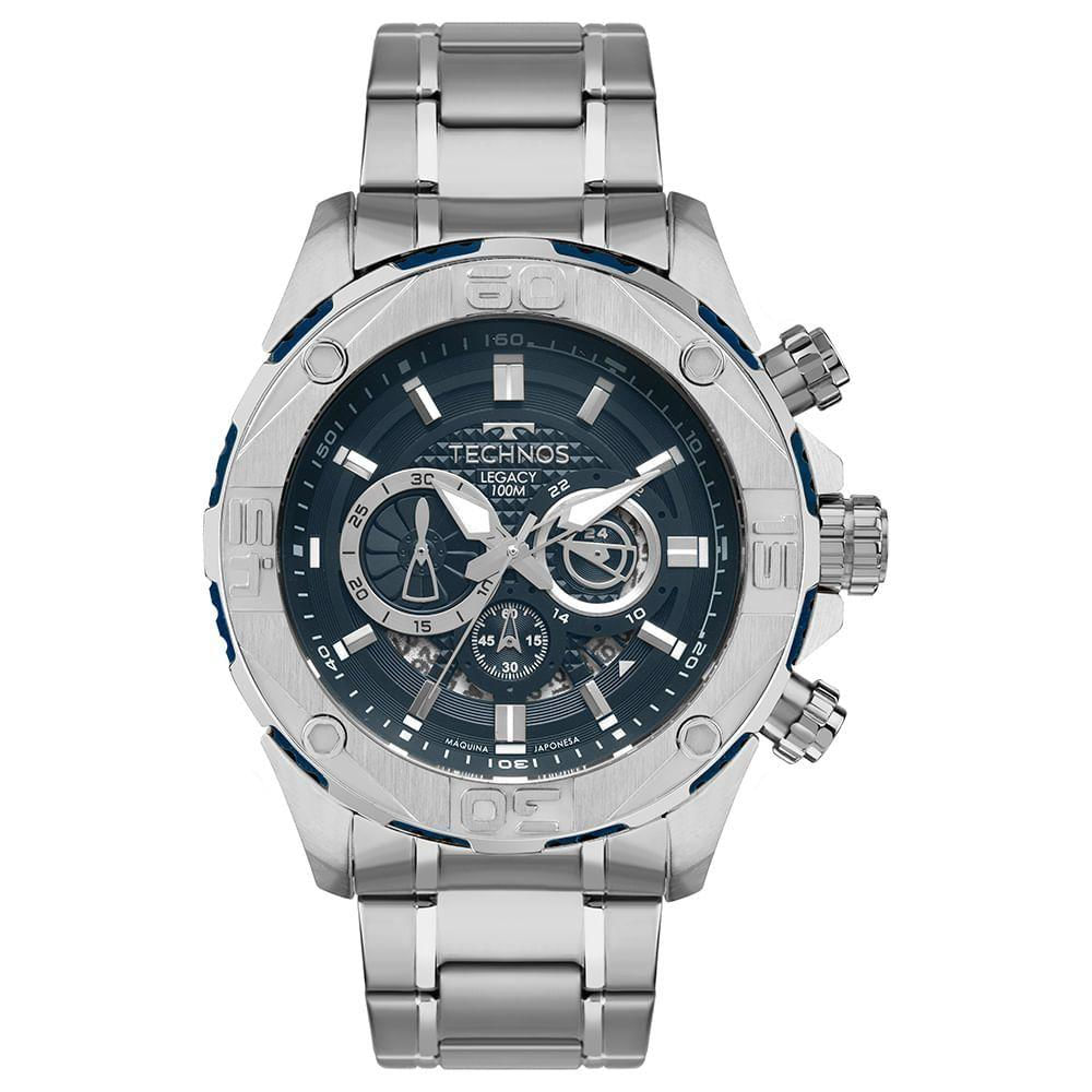 Relógio Technos Masculino Legacy Prata - Js25bbz/1a Js25bbz/1a