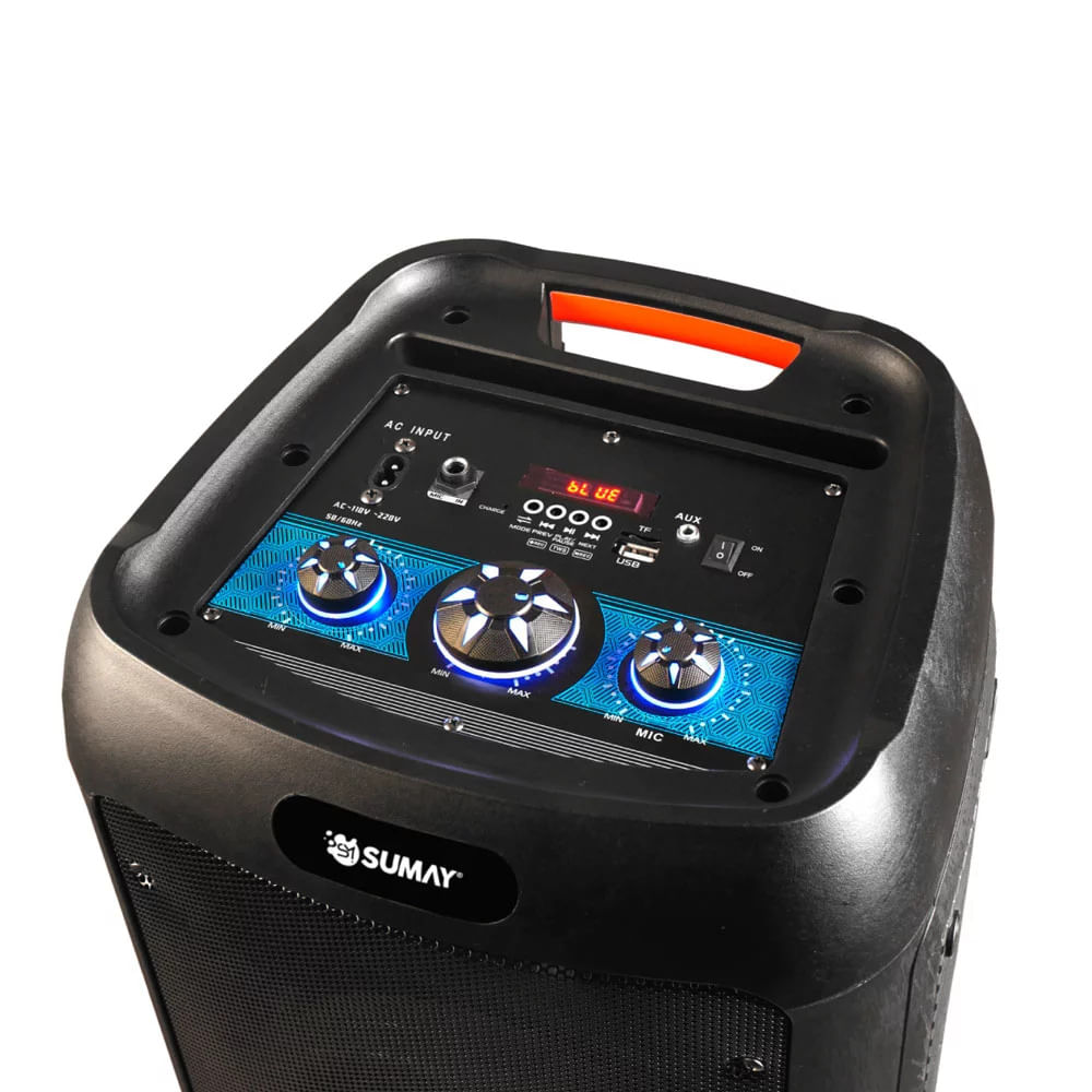 Caixa Amplificada Bluetooth Sumay Lumi Box - Bivolt