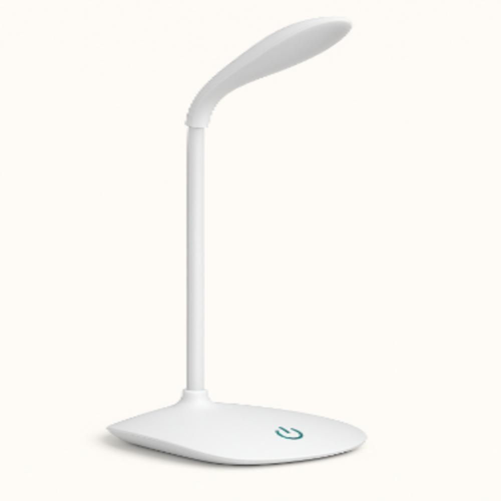 Luminaria Mesa Led Articulada Abajur Touch Flexivel Branca Leitura Estudo Trabalho Quarto Escritorio Recarregavel
