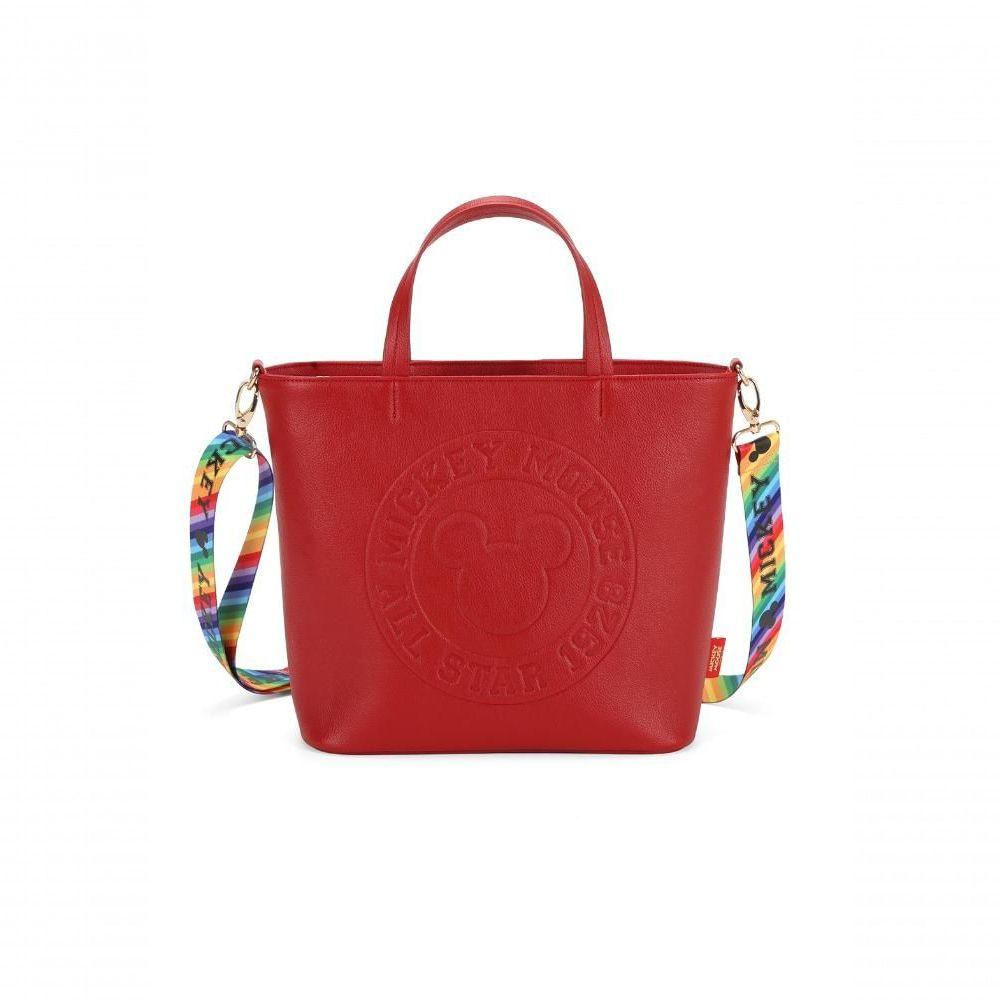 Bolsa Shopper Mickey Stamp Vermelho - Unico Vermelho