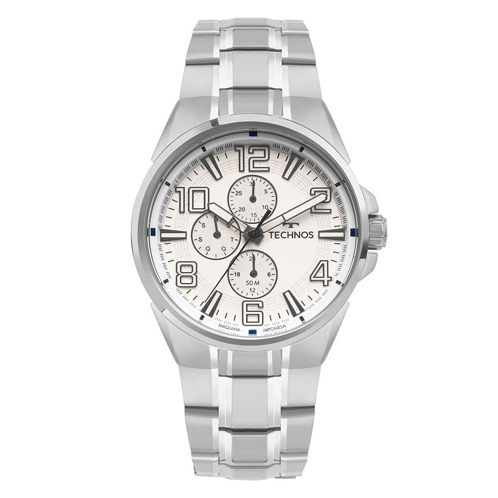 Relógio Technos Masculino Skymaster Prata - 6p27dut/1b 6p27dut/1b