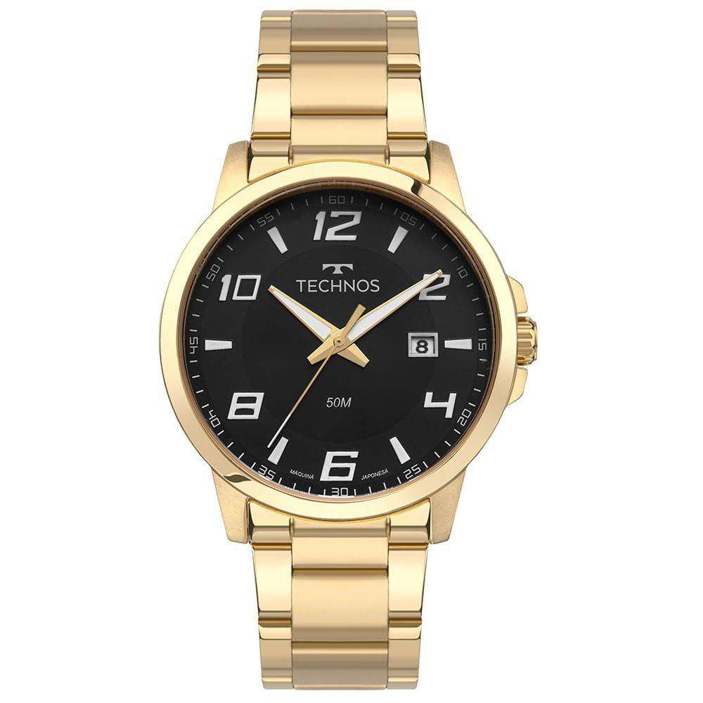 Relógio Technos Masculino Racer Dourado - 2315lau/1p