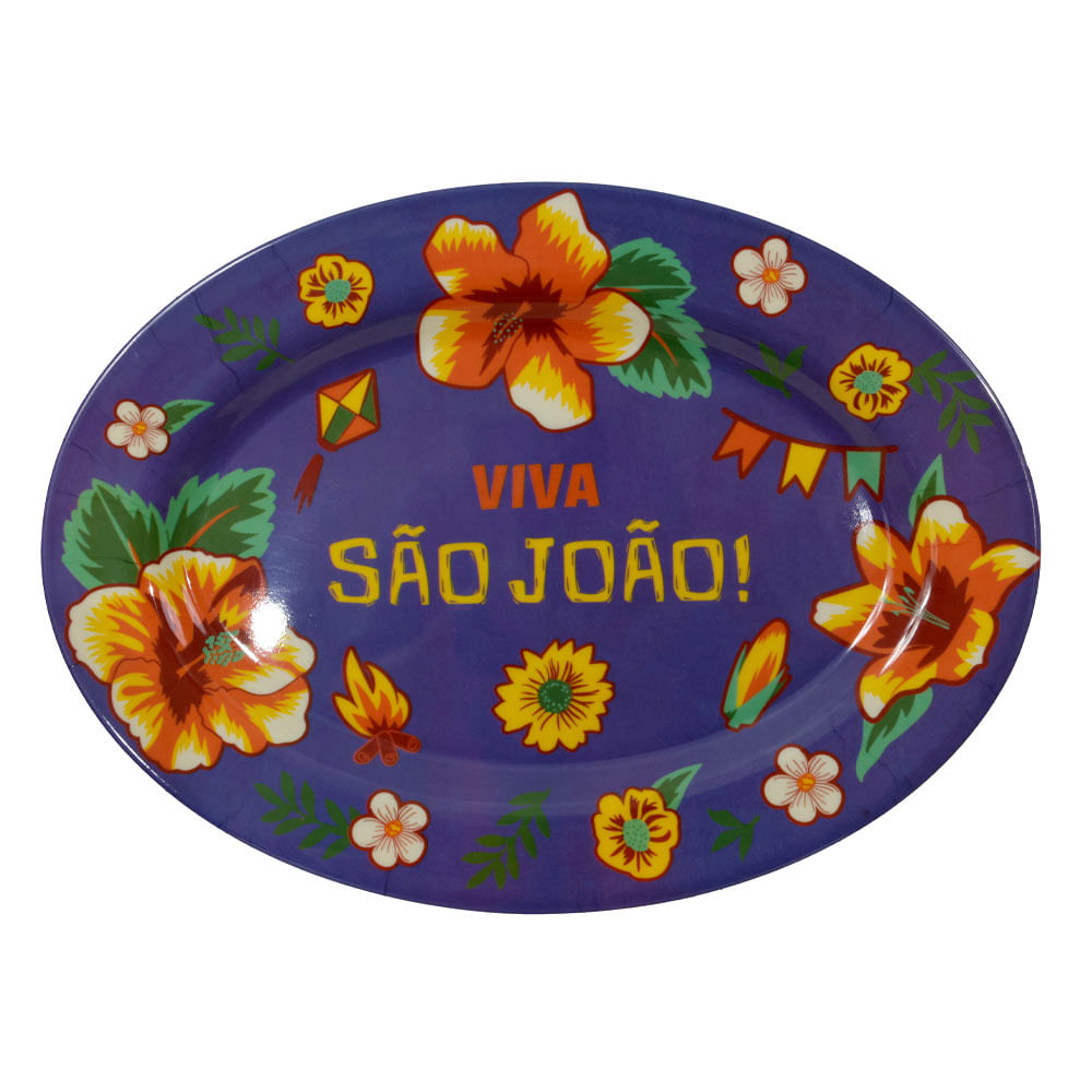 Travessa Melamina Sao Joao (Colorido) 35,4X25,7X1,8Cm