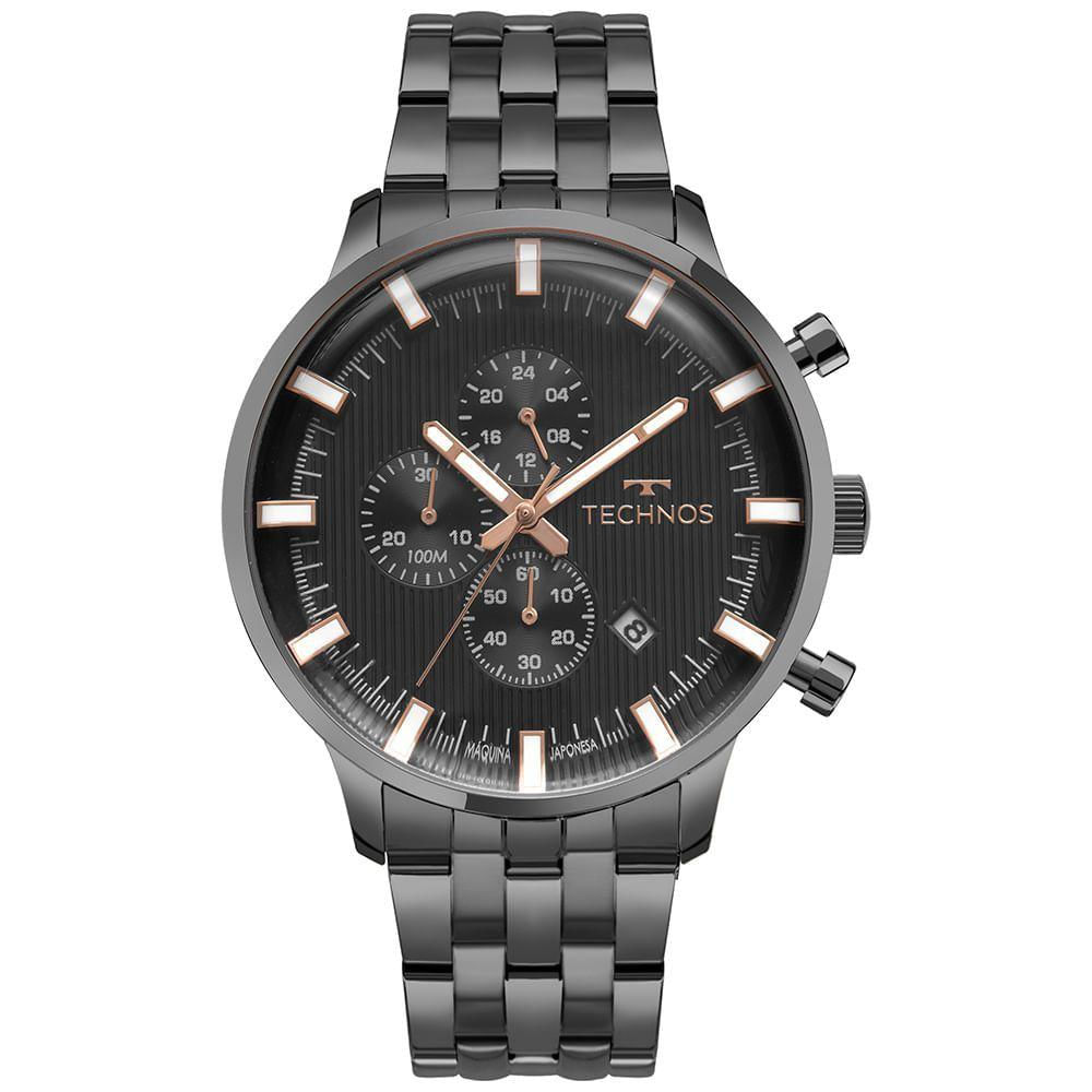 Relógio Technos Masculino Grandtech Grafite - Js15ent/1p Js15ent/1p