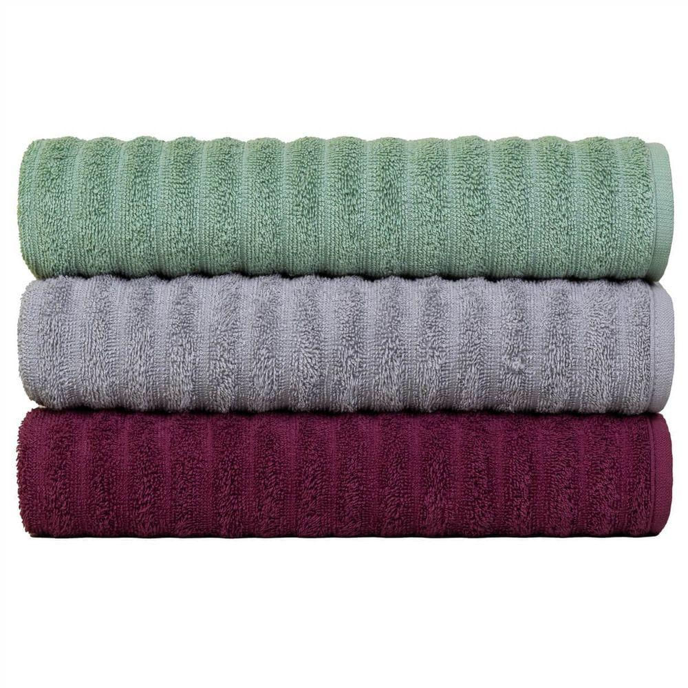 Kit Com 3 Toalhas Banhão Fio Penteado Extra Macia - Soft