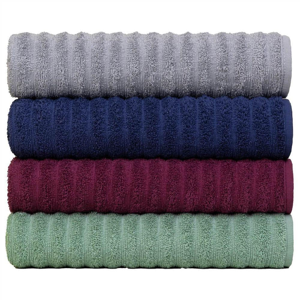 Kit Com 4 Toalhas Banhão Fio Penteado Extra Macia - Soft