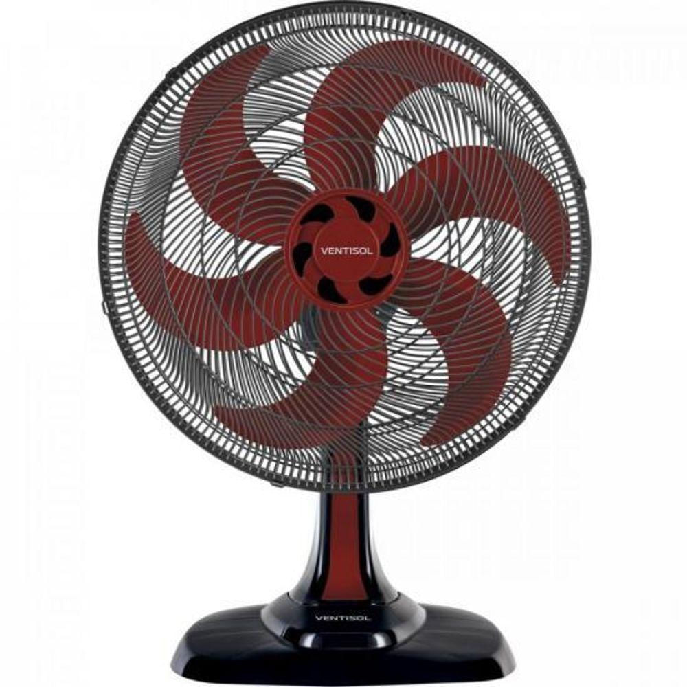 Ventilador De Mesa Ventisol Turbo 6 50cm Vermelho 127v f002