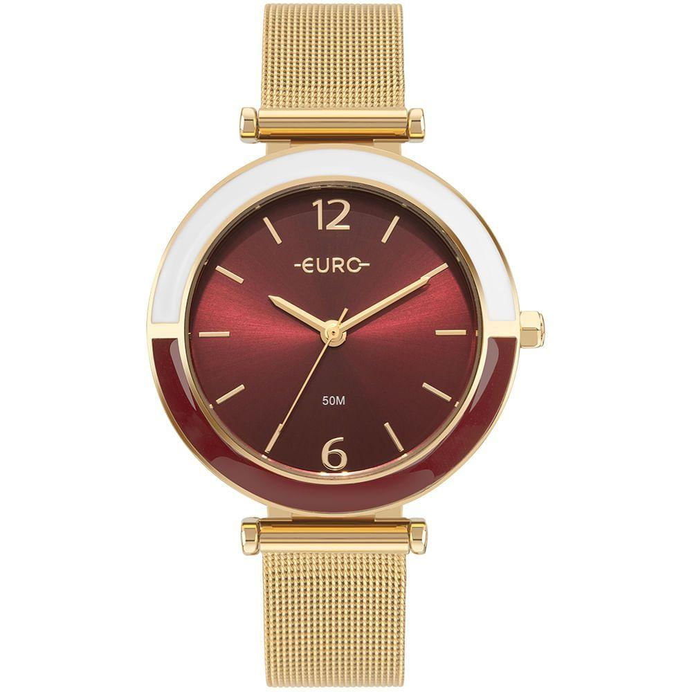 Relógio Euro Feminino Glitz Dourado - Eu2035yxq-4v