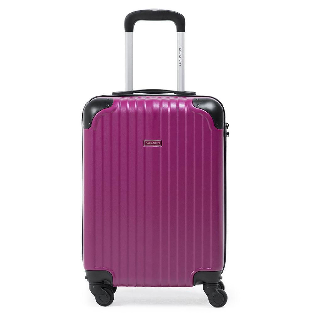 Mala de Bordo ABS 4 Rodas Bagaggio Turquia 20" Rosa Escuro